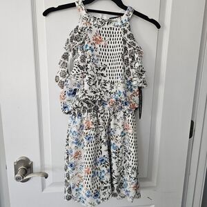 Ava & Yelly Floral Halter Neck Sleeveless Romper Size 14 NWT